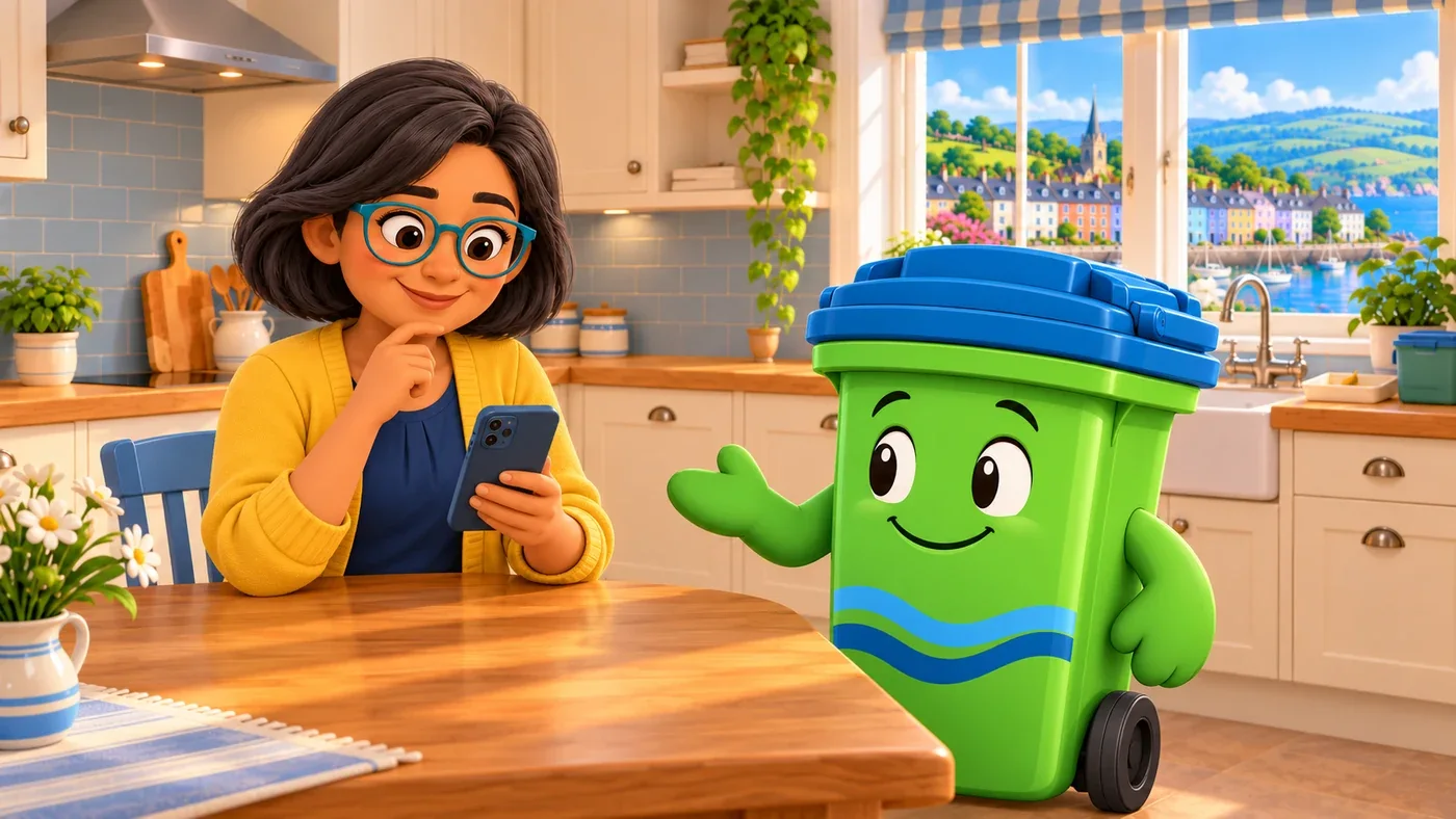 Buddy shows Isla the answer on her phone.